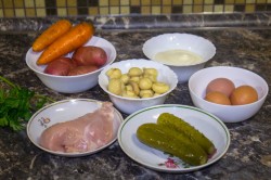 название картинки Салат Грибная поляна с курицей