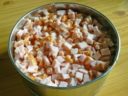 Салат Грибная поляна с шампиньонами