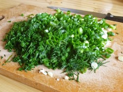 Салат Грибная поляна с шампиньонами