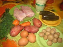 название картинки Салат грибная полянка