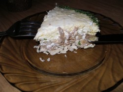 Салат Грибной с курицей и шампиньонами