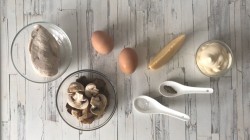 название картинки Салат грибы курица яйца сыр