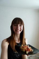 Салат ананас шампиньоны грейпфрут