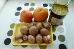 Салат ананас шампиньоны грейпфрут