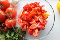 название картинки Салат из баклажанов и болгарского перца