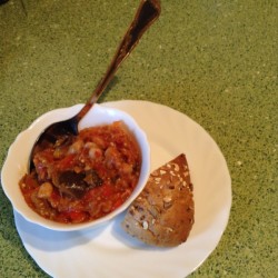 Салат из белой фасоли моркови баклажанов на зиму