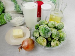 Теплый салат из брюссельской капусты