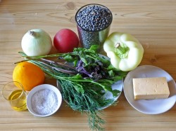 название картинки Салат из чечевицы вкусный и простой