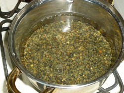 название картинки Салат из чечевицы вкусный и простой