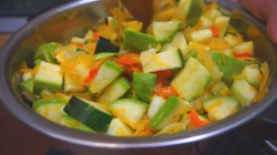 Салат из кабачков с томатами и перцем на зиму