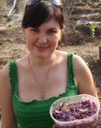 Салат с капустой и грецкими орехами