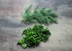 Салат из овощей на мангале