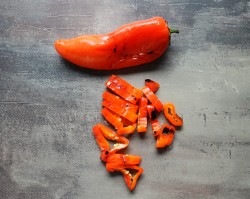 Салат из овощей на мангале