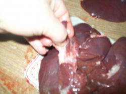 Салат из печени говядины с шампиньонами