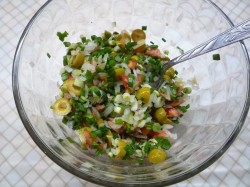 название картинки Салат из печени минтая