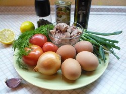 название картинки Салат из печени минтая