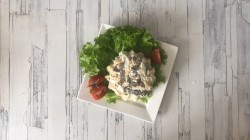 Салат из свиной печени