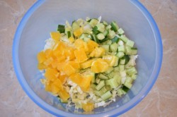 Салат из пекинской капусты с апельсинами