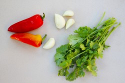 Салат из  помидоров запечённых на мангале