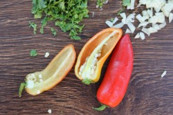 Салат из  помидоров запечённых на мангале