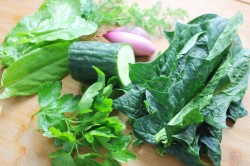 название картинки Салат из щавеля свежего со шпинатом и яйцом