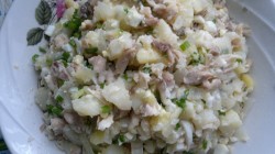 название картинки Салат из щучьих голов с картошкой