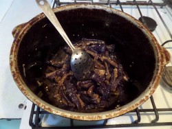 Салат из сушеных баклажан и болгарского перца