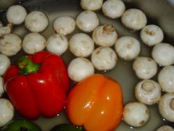 Постный салат из свежих шампиньонов