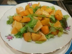Салат из тыквы с апельсинами