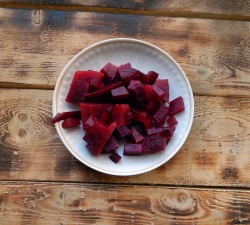 Салат из вареных овощей  без майонеза