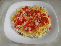 название картинки Салат Изумрудная россыпь с киви и курицей