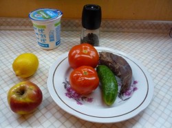 название картинки Салат-коктейль с языком