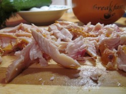 Салат копченая грудка кукуруза