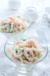 название картинки Салат креветки кальмары крабовые палочки