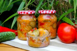 Салат Кубанский на зиму с капустой