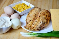 Салат початок кукурузы с курицей - шаг 1 Салат початок кукурузы с курицей - шаг 1