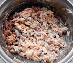 название картинки Салат курица фасоль морковь