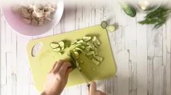 название картинки Салат курица грибы огурец