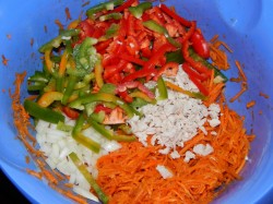 название картинки Салат курица корейская морковь перец