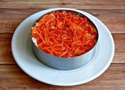 Салат курица с шампиньонами и грецкими орехами