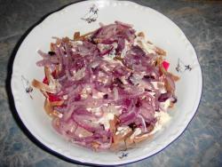 название картинки Салат Курортный с яичными блинами