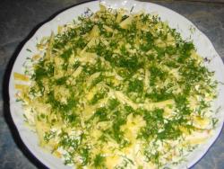 название картинки Салат Курортный с яичными блинами