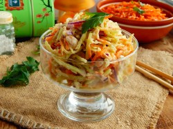 название картинки Салат Лисичка с корейской морковкой