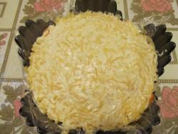 салат грибное лукошко с шампиньонами и солеными огурцами