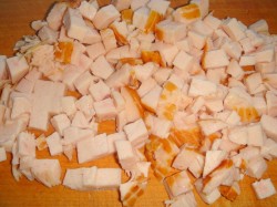 Салат Малибу с копченой курицей