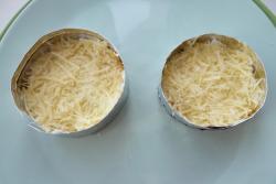 Салат Мимоза с яблоком и пармезаном