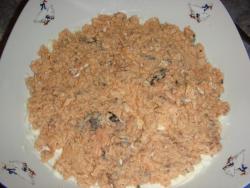 Салат Мимоза с сардиной и сыром