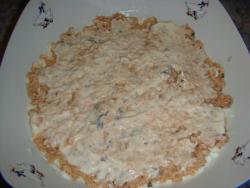 Салат Мимоза с сардиной и сыром