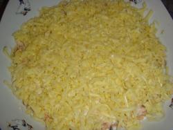 Салат Мимоза с сардиной и сыром