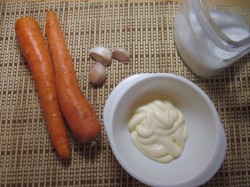 название картинки Салат из моркови плюс чеснок майонез